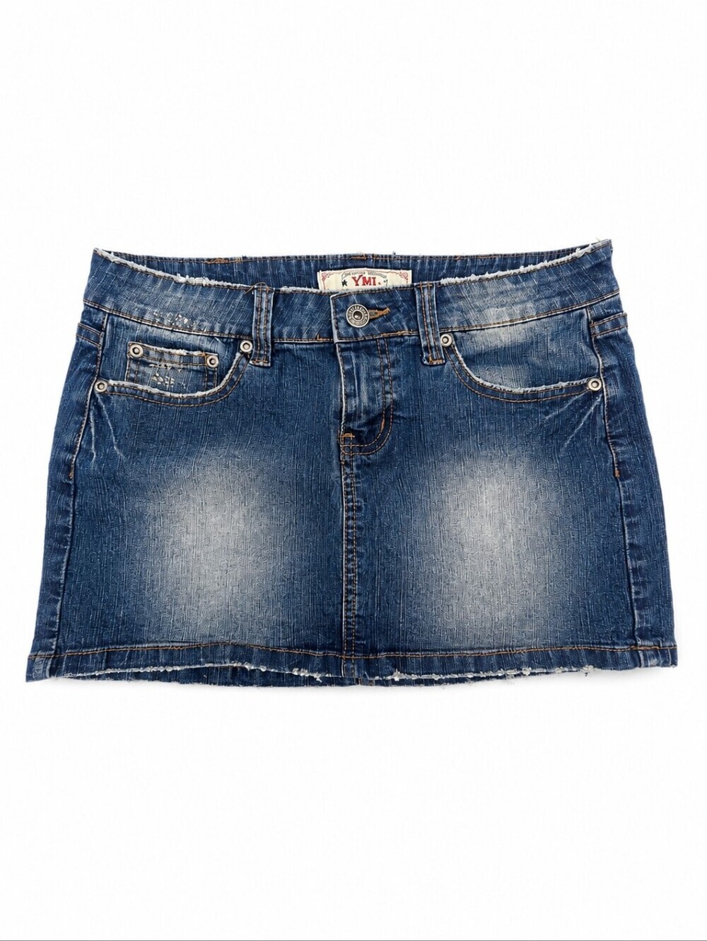YMI Women's Jean Skirt, Denim Blue, Size 3